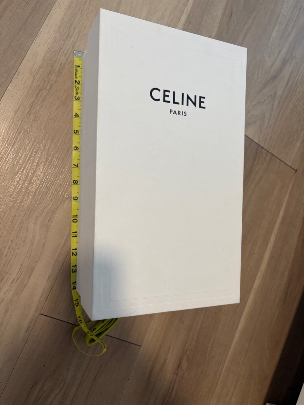 Empty CELINE Paris White Branded Box